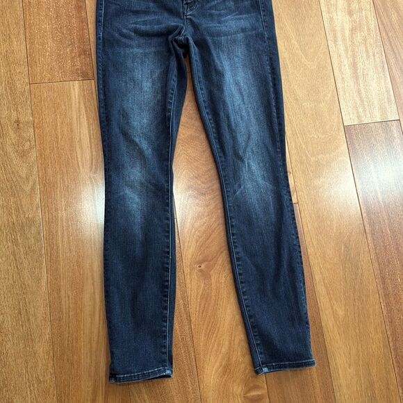 Mother High Waisted Looker Ankle Leave The Light On Black Denim size 25 - Picture 6 of 13